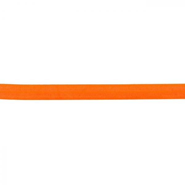 Elastisches Schrägband Polyamid Breite 15 mm - Neon Orange